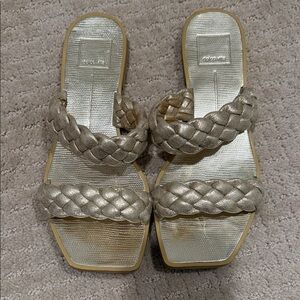 Dolce Vita Gold Braided Sandals